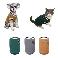 실내복 교복 니트 조끼 애견 나시 강아지 브이넥 고양이, 그레이