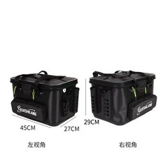 VENTO eva加厚路亞箱釣魚桶磯釣箱不可折疊漁具用品防雨進水釣魚箱漁具, 45黑單包款, 1個