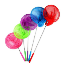 뜰채 다용도 안테나 잠자리채 뜰망 채집망 소형 중형, 중형(랜덤)