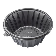 EL 일회용 195파이 면용기 대 흑색 200개 세트 배달 포장, 1개, 200세트