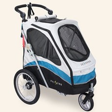 Petstro沛德奧寵物推車《706GX 風馳系列-30公斤》雙向進出、可調頂棚，空間大，大狗/多狗適用, 靛藍, 1個