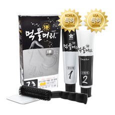 먹물머리 1분 새치 염색약, 흑갈색, 2개