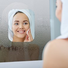 DGITEM 욕실 김서림방지 필름(대형)안티포그 세면대, 안티포그_타원형, 1개