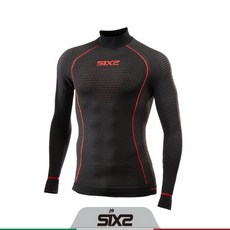 스포츠 이너웨어 / 공식수입사 / SIX2 TS3W CU / 식스투 / 반목 긴팔 / 구리섬유 / 자외선 차단 / 체온조절유지 /자전거 스키 이너웨어 / 냄새억제, XL / 2XL
