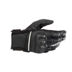 ALPINESTARS PHENOM LEATHER AIR GLOVES 防摔手套, 黑白,S