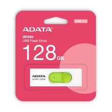 ADATA 威剛 UV320 時尚黑 亮麗白 32G 64G 128G USB 3.2 高速 隨身碟 原廠公司貨, 1個, 128GB