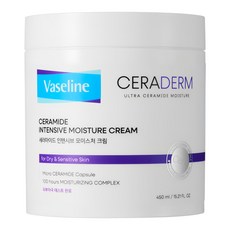 韓國 Vaseline 神經醯胺深層保濕霜, 1罐, 450ml