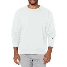 챔피온 남성용 파워블렌드 플리스 크루 C 로고 Champion 화이트. 280108