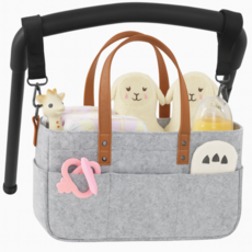 에딕코리 귀저기가방 유모차기저귀 대용량기저귀가방, 라이트그레이