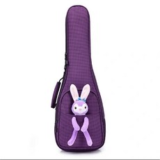 소프트 캐릭터 우쿨렐레 가방 케이스 긱백 수납 휴대용 백팩 악기 배낭, 1개
