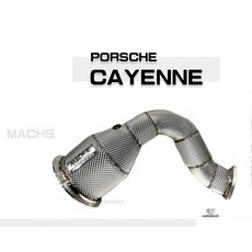 傑暘-全新PORSCHE CAYENNE E3 9Y0 3.0T MACH5 無OPF 帶三元催化 高流量當派 200鉬, 1個