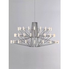 펜던트 램프 천장조명 카페 엔틱 서스펜디드 유럽풍 거실, 화이트 3단 (지름 100cm 높이 50cm)