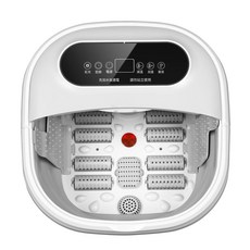 摺疊電動按摩足浴盆家用便攜式恆溫加熱觸屏顯示泡腳桶足浴盆, 1個, 國內可用110V-腳動按摩:1個