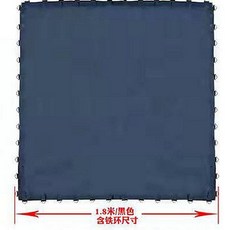 트램펄린 점프 매트 사각 프레임 블랙 방방 바운스 패드 보호 점핑 고정 교체용 트램폴린, 가로 1 8 세로 1 8m 링 48개, 1개