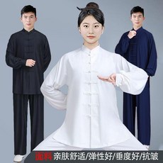 太極練功服春夏秋女款武術服男款拳服中老年八段錦舞臺比賽演出 副廠商品