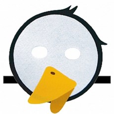 청양토이 머리띠 역할머리띠 역할놀이 동물가면띠 20종 중 택1, 하얀오리, 1개