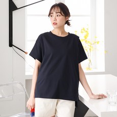 BabyShare 加大側開岔短袖哺乳衣 孕婦裝 CMS001B1L