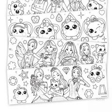 재미있는색칠하기 시크릿쥬쥬 별의 보석 롤색칠스티커