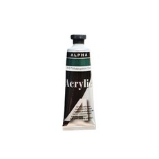 알파색채 미술 아크릴칼라물감 1시리즈 50ml 낱색 1개, 953번 프탈로시아닌 그린