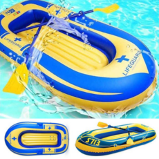 PVC 원단 2인용 물놀이 보트 노2개 포함