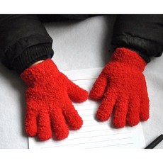 콩지키즈 유아동 겨울 플레인 손가락장갑 6컬러 방한장갑 아동 어린이 키즈 장갑 남아 여아