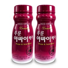 건강두배로 약국판매용 프리미엄 푸룬 아싸이베리 100ml 변신비결끝 푸룬과즙추출물 유기농 아사이주스함유, 2개