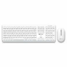 이큐메딕 항균 펜타그래프 저소음 무선 키보드 마우스 세트, 일반형, Sanitize-WS5, 화이트