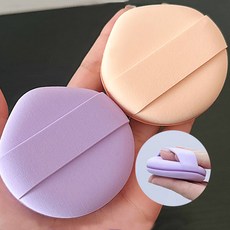 톡투유 팡팡 루비셀퍼프 메이크업 화장 에어 쿠션 스펀지 퍼프 전용케이스포함, 2세트, 베이지+케이스