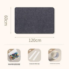 부착식 펠트 사진 책상벽 안내판 빈티지 브라운 사무실, 기본 보드판 프레임 재질