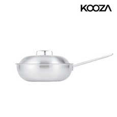 KOOZA 316 커퍼코어 통5중 2.7T 스테인레스 인덕션 중식웍 궁중팬 낮은 편수 웍, 20cm 낮은 양수웍, 1개