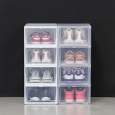 아이리스 슈케이스 대형 4입 - 클리어 124407, 화이트, 4개