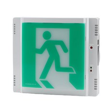 JG방재 (정품) 국산 현대방재 COMENS 고휘도 LED 벽부형 유도등 무방 유효점등시간 60분 AC220V, 1개, 화이트