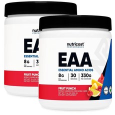 뉴트리코스트 EAA 파우더 프룻 펀치맛, 2개, 330g