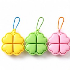 네잎클로버 키캡키링 1구 클릭커키링 클리커키링 딸깍이키링