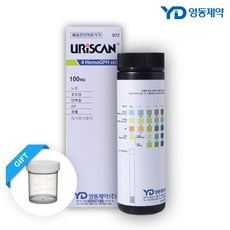 영동제약 소변 검사지 지질 검사지 스틱 케톤 단백질 포도당 백혈구 잠혈 pH 임당 당뇨, 100개, 4종