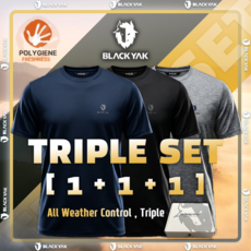 (빅사이즈+)블랙야크 1+1+1 기능성티셔츠 B트리플라운드(남녀공용) 반팔 등산 헬스 운동 스포츠 아웃도어