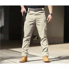 히트세븐 스판 전술바지 택티컬 일자 카고 작업복 카고 팬츠 빅사이즈 IX199, 카키