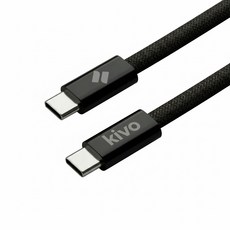 키보 C타입-C타입 ctoc 240W 초고속 충전 케이블, 1개, 블랙, 2m 1개, 블랙, 2m