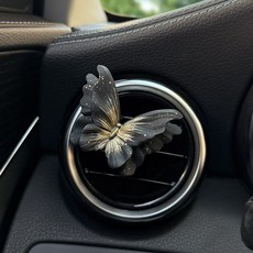 黑金蝴蝶造型 擴香石 車載擺件 車內裝飾 香氛禮物, 高級黑金-蝴蝶出風口贈精油, 1個