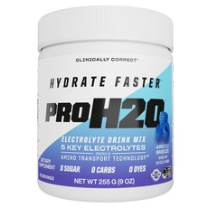 PURE VITA LABS Hydrate Faster PROH2O Electrolyte Drink Mix Arctic Breeze, 1個, 255g