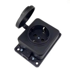 EU 독일어 34 가지 방법 커버가있는 야외 방수 콘센트 비 플러그 독일 러시아 무선 확장 전원 스트립 IP54 16A 3500W