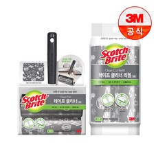 3M 클린컷 테이프클리너 필름형 핸들+리필 4개 / 대형 테이프크리너 돌돌이 찍찍이 스카치브라이트, 대형 클린컷 테이프클리너 필름형, 3. 리필 4개, 1개