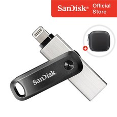 샌디스크 USB 메모리 iXpand Go 8핀 OTG 3.0 + 보관 케이스 패키지, 64GB