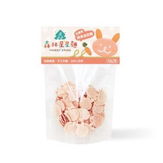 森林麵食 森林寶寶麵 無鹽嬰兒麵條 星星造型蔬果麵條 副食品 森森星球, 1個, 紅蘿蔔兔兔麵-袋裝 / 9861, 40g