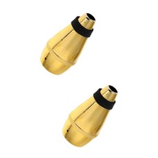 Vaguelly 2pcs 조용한 연주를 위한 음소거 트럼펫 플라스틱 미니 연습, mediumx2pcs, Goldenx2pcs