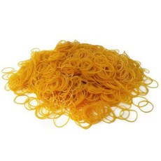 고무줄 노란 작은 막고무줄 노랑 밴드 벌크 밴딩 미술 굵은 1.3mm 300g, 1개, 상세페이지 참조