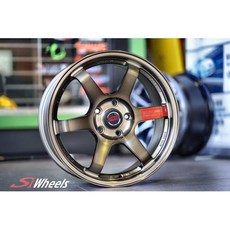 Si Wheels FK鋁合金輪圈 TE37樣式 古銅金, 1個