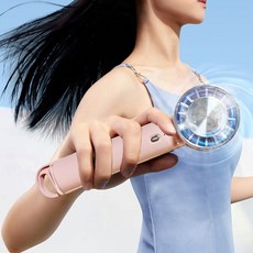 SMIRIA 미니 냉각 휴대용 선풍기 핸디 탁상용 초강력 급속 냉각 USB 소형 손풍기 쿨링, 핑크