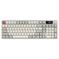 지클릭커 오피스프로 사일런스 M RGB 풀윤활 무소음 블루투스 LCD 무선 키보드, Retro, WK50 LCD 98키, 제조사축 Retro, WK50 LCD 98키, 제조사축