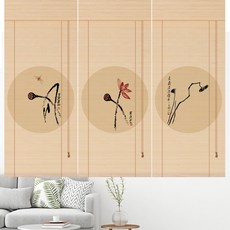 대나무커튼 파티션 복고 셔터 도어 문발 롤링 일본 가림막 거튼 한옥 인테리어